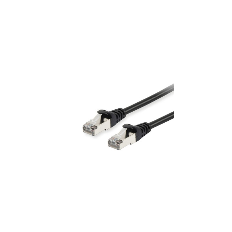 pEQUIP/p 606101 CAVO RETE CAT.6A S/FTP NERO 0.25MT -4 X 2 AWG 26/7-5